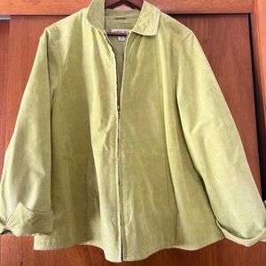 Coldwater Creek Light Green Utility Jacket